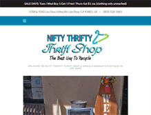 Tablet Screenshot of niftythriftythriftshop.com